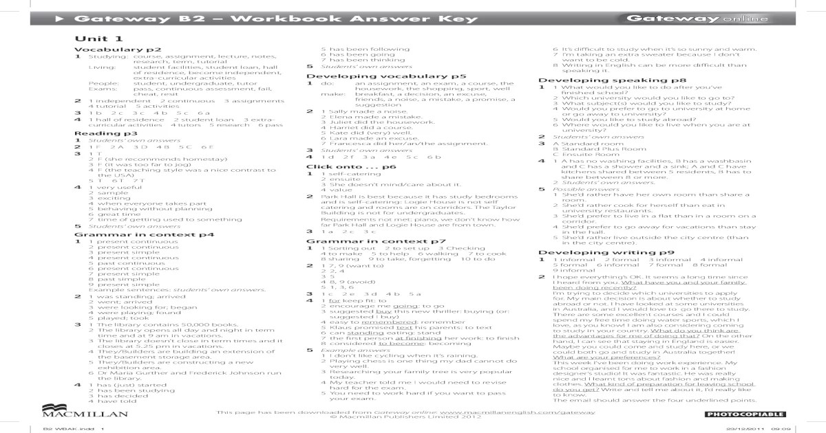 Business partner b2 tests answer key