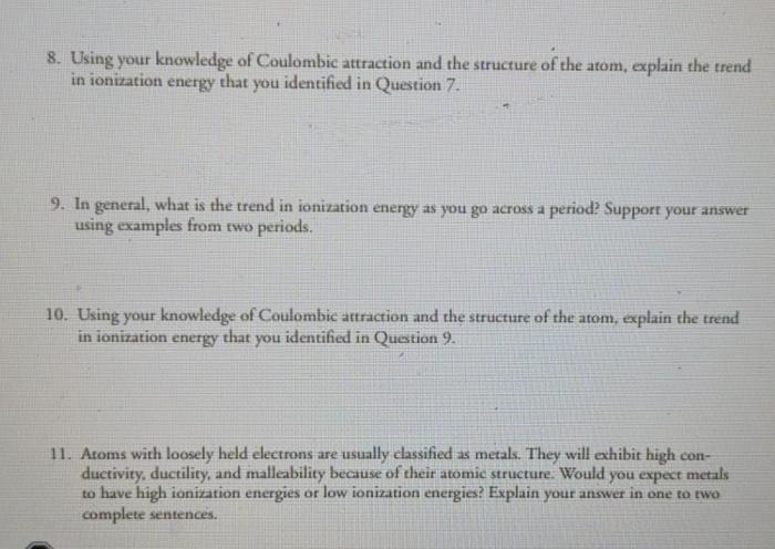 Pogil coulombic attraction answer key