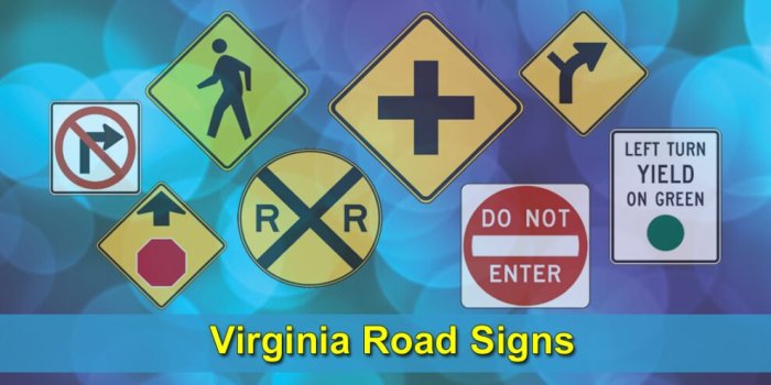 Dmv test traffic sign virginia va practice road