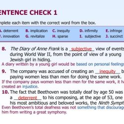 Chapter 16 sentence check 2 answers