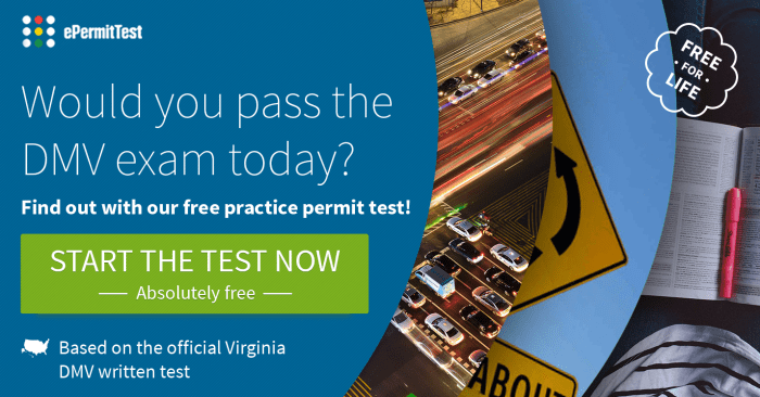 Virginia road signs practice test