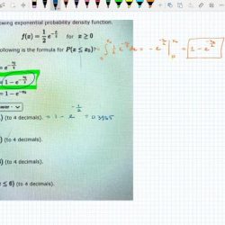 Consider the following exponential probability density function. for