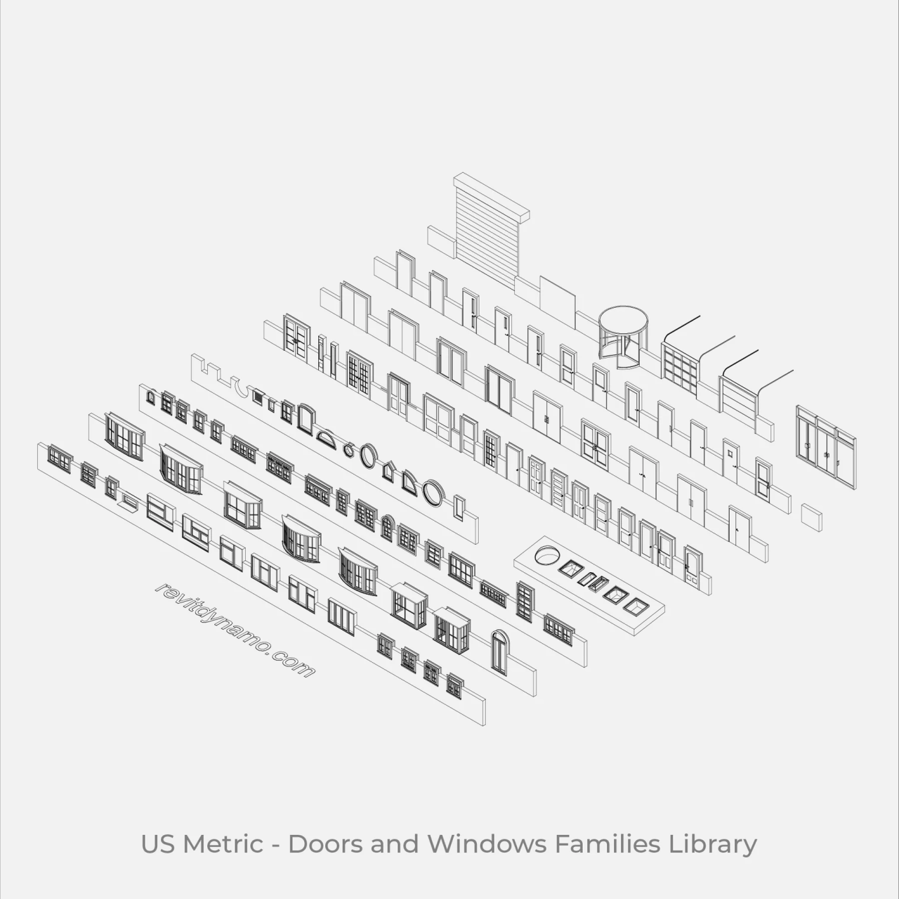 Revit doors architecture families rfa porte furniture rendering render 2010 comments