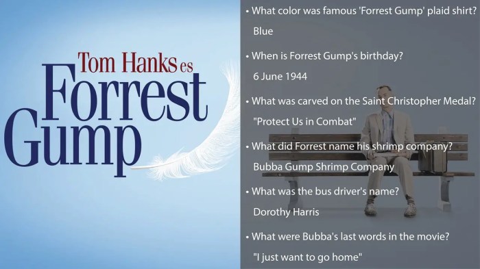 Forrest gump trivia questions and answers